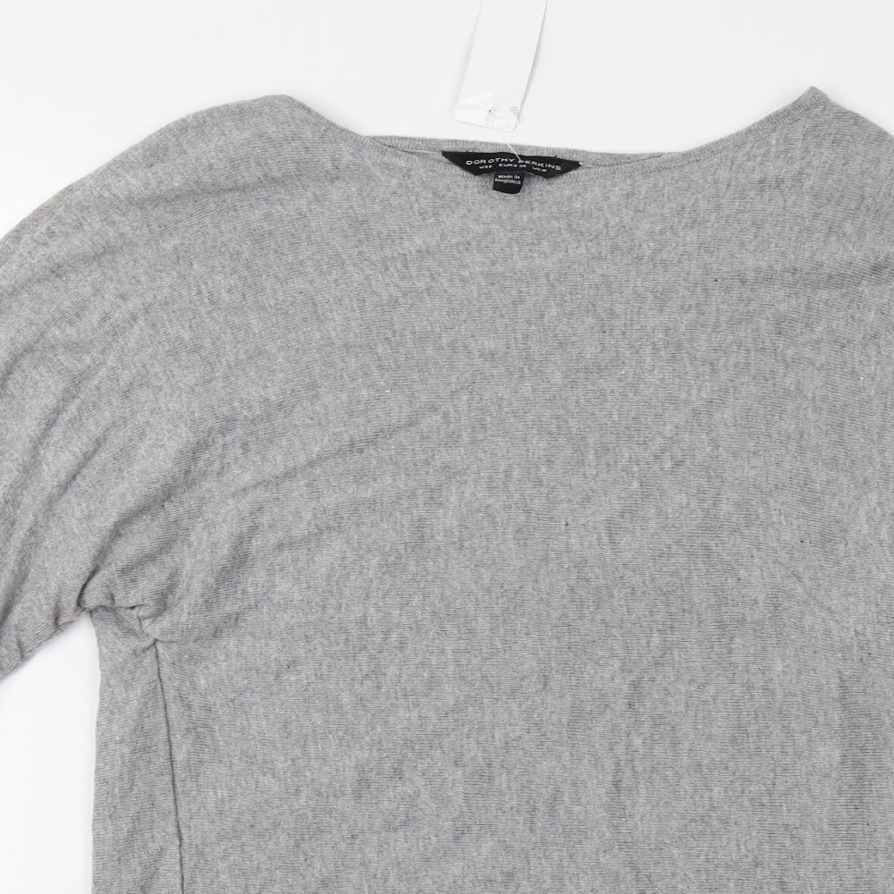 Dorothy Perkins Womens Grey   Pullover Sweatshirt Size 10