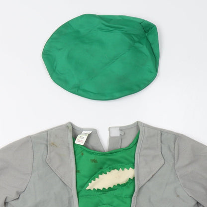 Matalan Boys Grey   Pullover Sweatshirt Size 9-10 Years  - Halloween - with hat