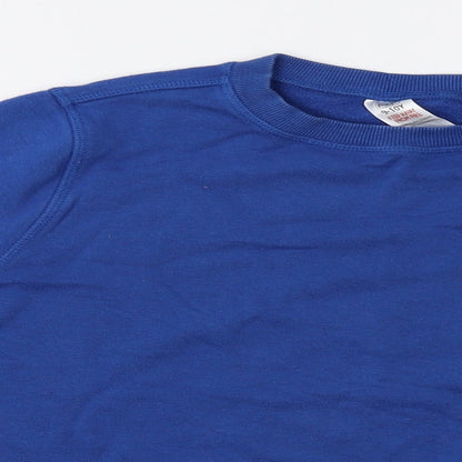 F&F Boys Blue   Pullover Sweatshirt Size 9-10 Years  - glendale middle school