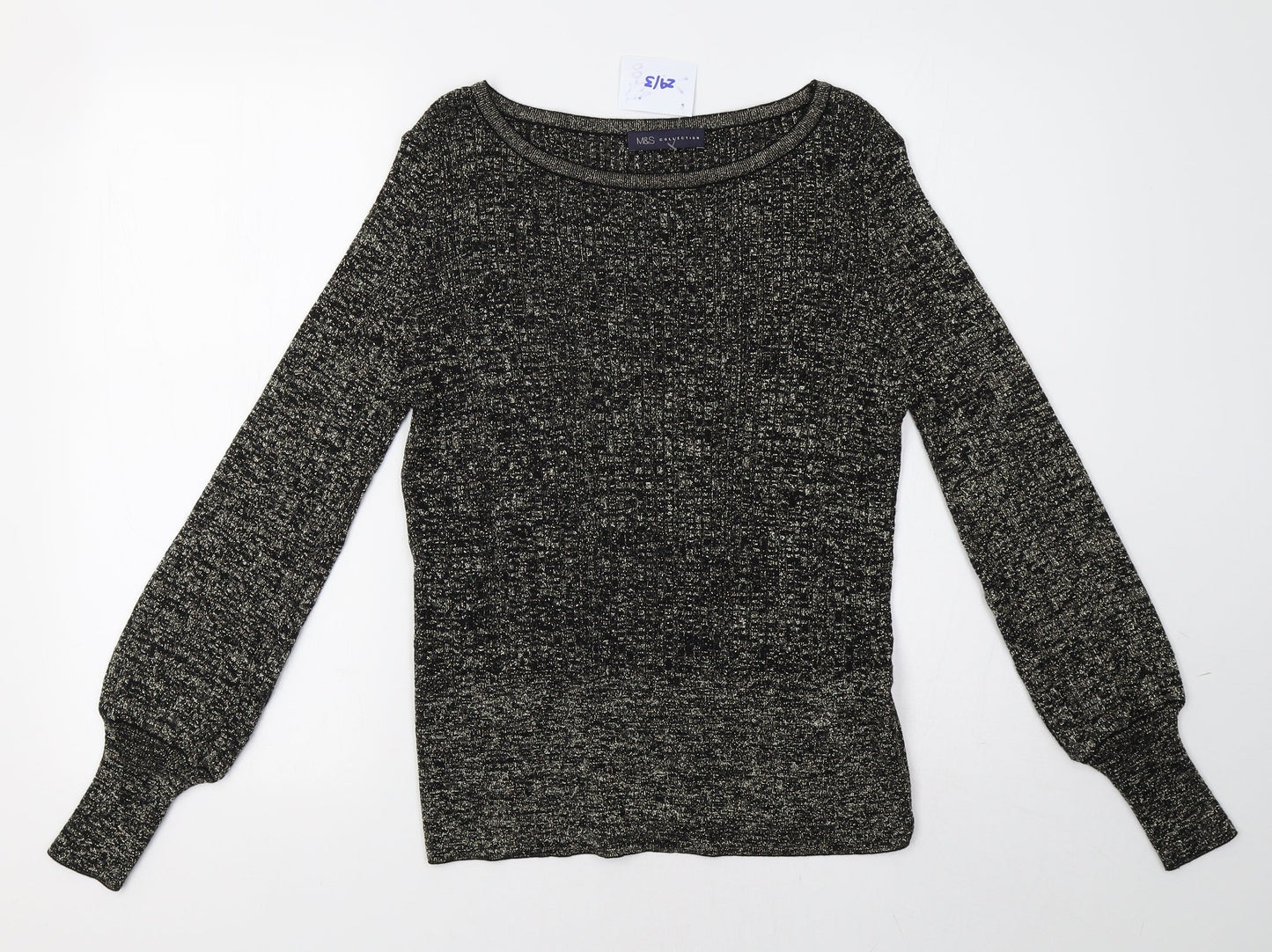 Womens UK Size M Marks and Spencer Gold Pullover Sweatshirt