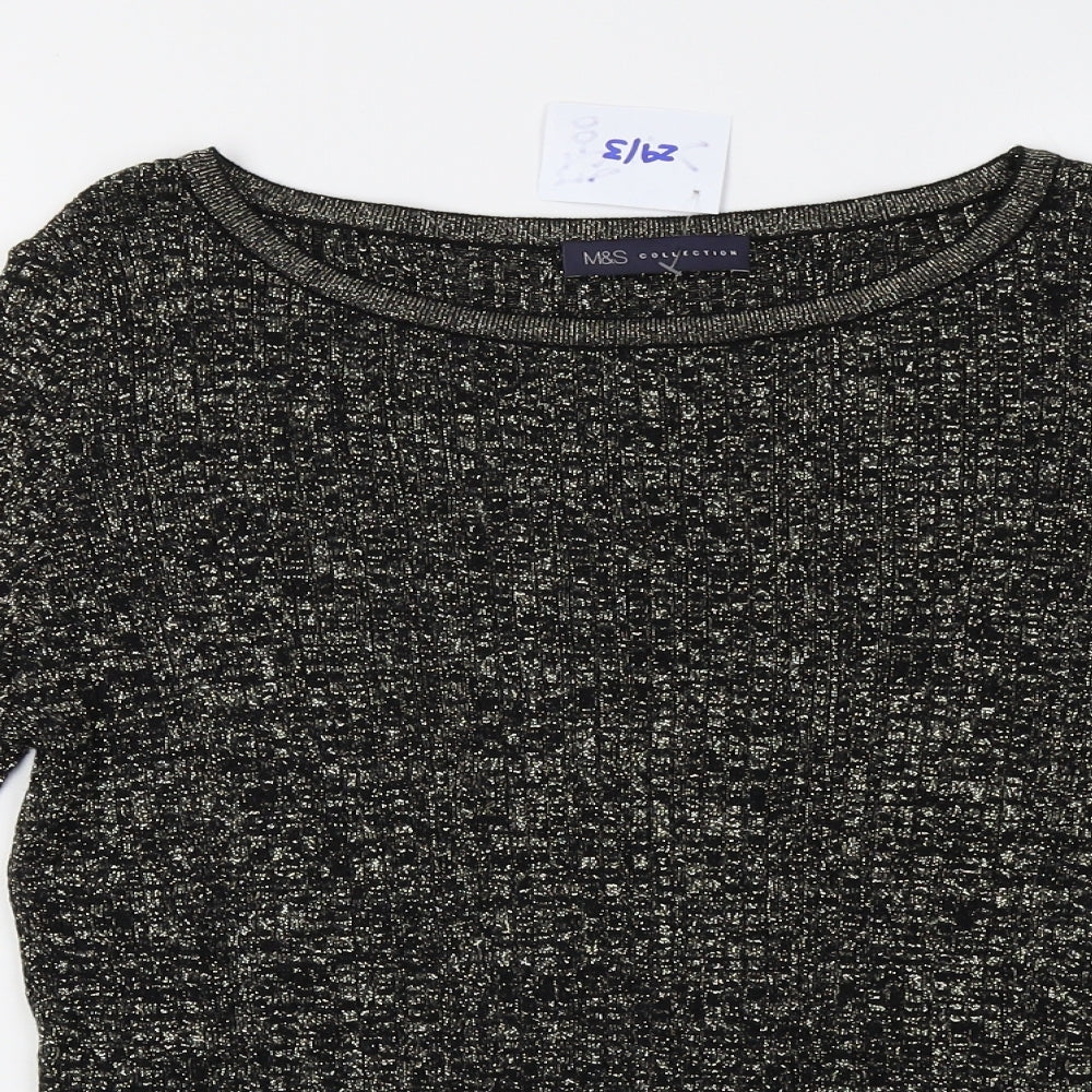 Womens UK Size M Marks and Spencer Gold Pullover Sweatshirt