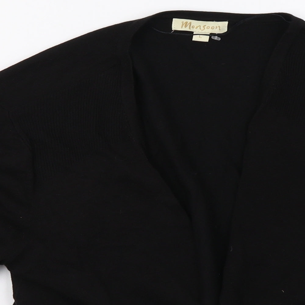 Monsoon Womens Black   Cardigan Jumper Size L