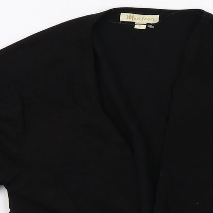 Monsoon Womens Black   Cardigan Jumper Size L