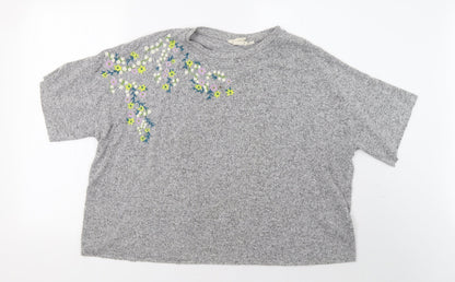 H&M Womens Grey   Pullover Sweatshirt Size L