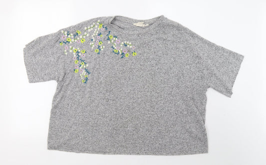 H&M Womens Grey   Pullover Sweatshirt Size L