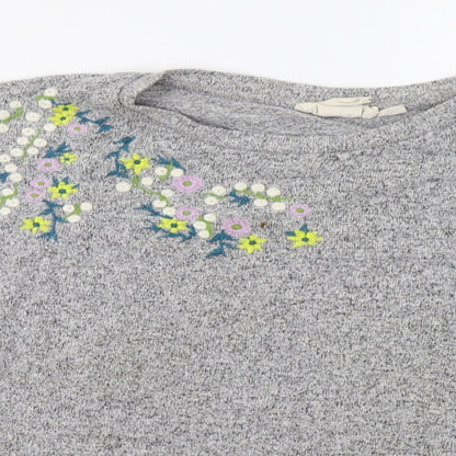 H&M Womens Grey   Pullover Sweatshirt Size L