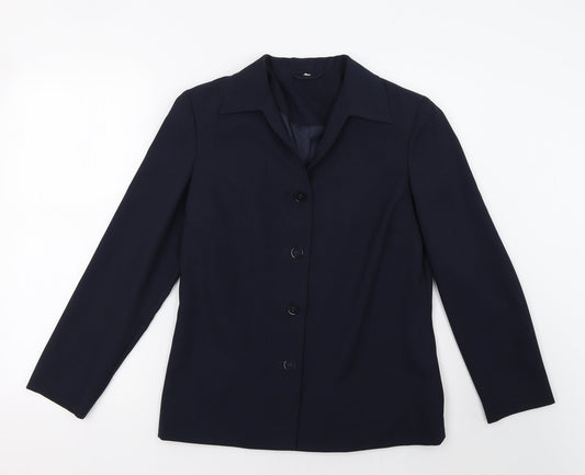 Womens UK Size 10 Preworn Regular Blue Blazer
