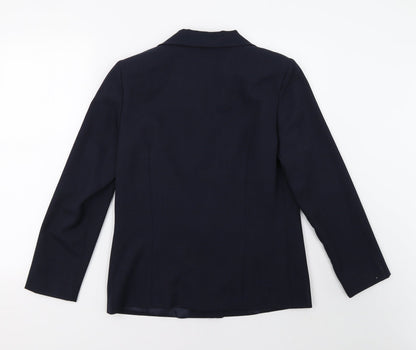 Womens UK Size 10 Preworn Regular Blue Blazer