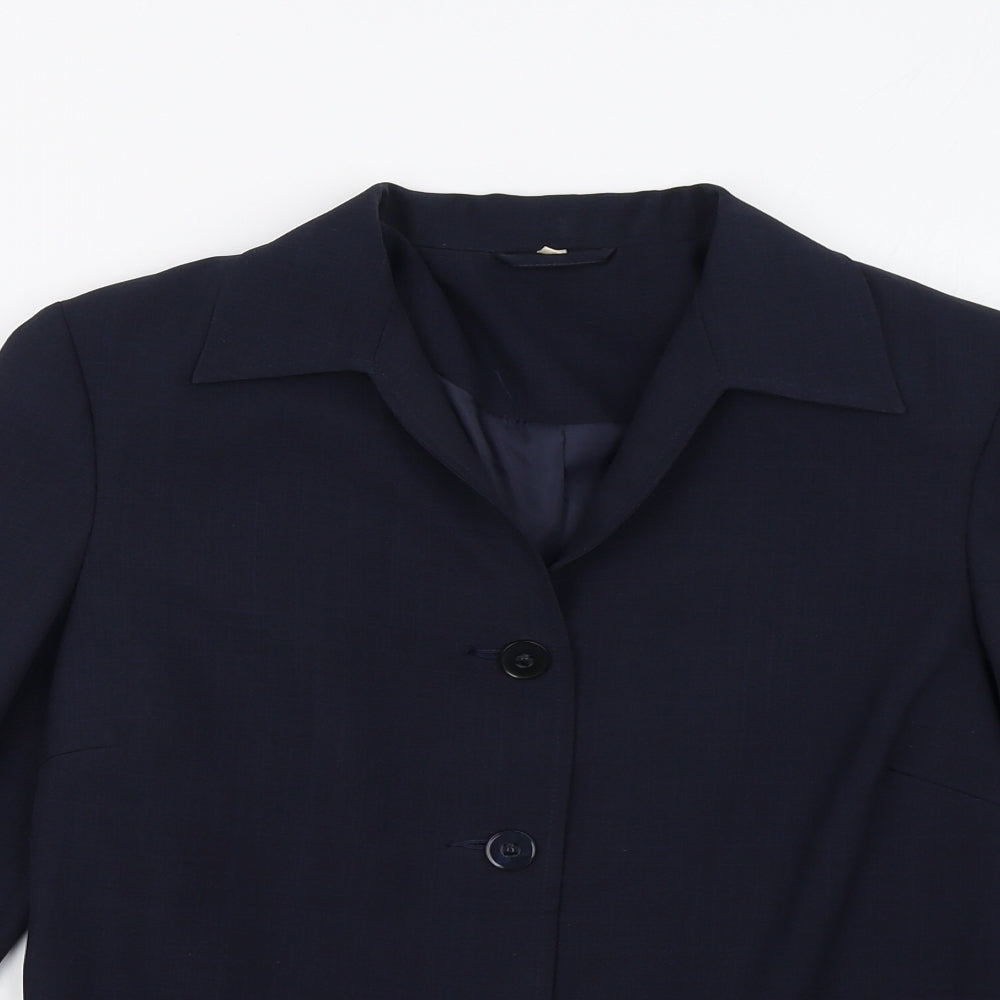 Womens UK Size 10 Preworn Regular Blue Blazer