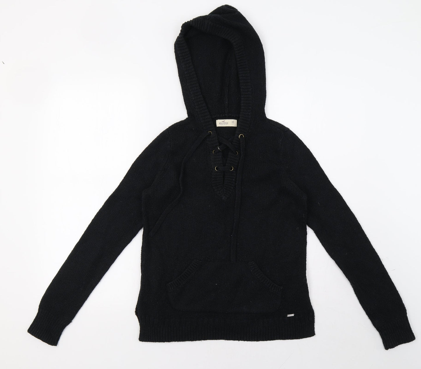 Hollister Womens Black   Pullover Hoodie Size XS