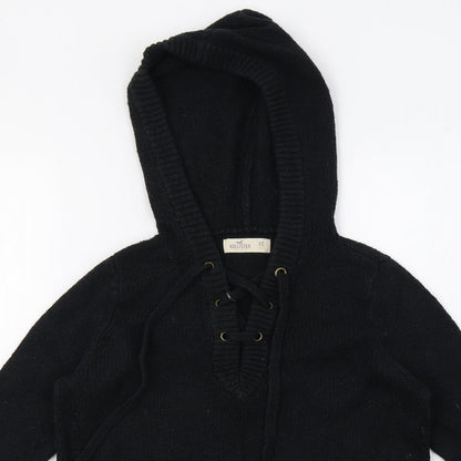 Hollister Womens Black   Pullover Hoodie Size XS