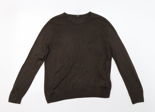 Womens UK Size 14 Marks and Spencer Brown Pullover Sweatshirt