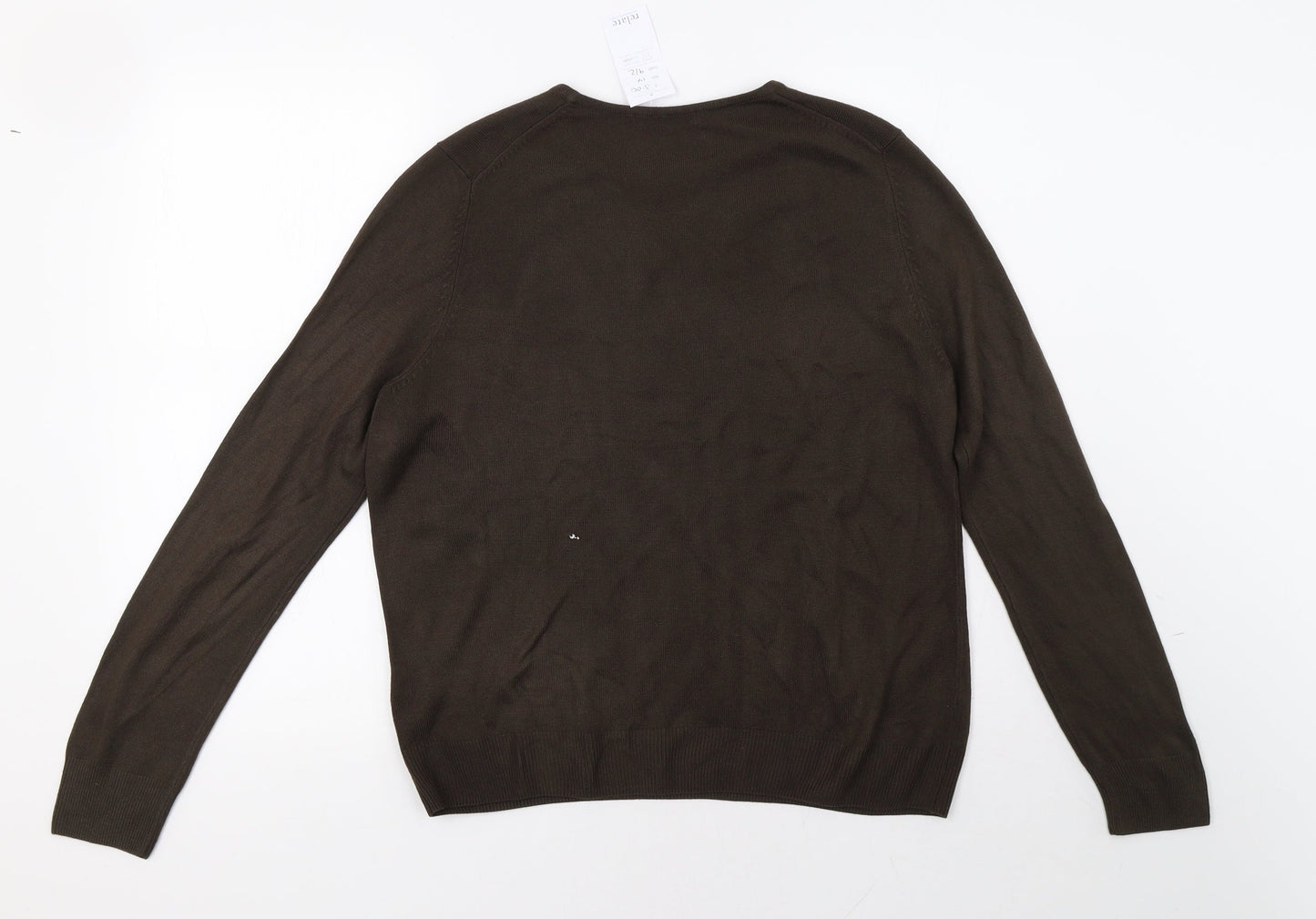 Womens UK Size 14 Marks and Spencer Brown Pullover Sweatshirt