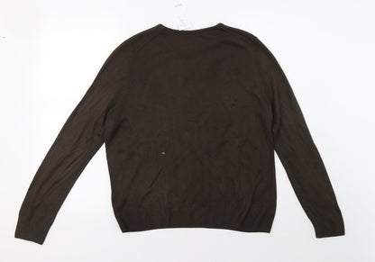 Womens UK Size 14 Marks and Spencer Brown Pullover Sweatshirt