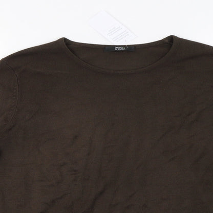 Womens UK Size 14 Marks and Spencer Brown Pullover Sweatshirt