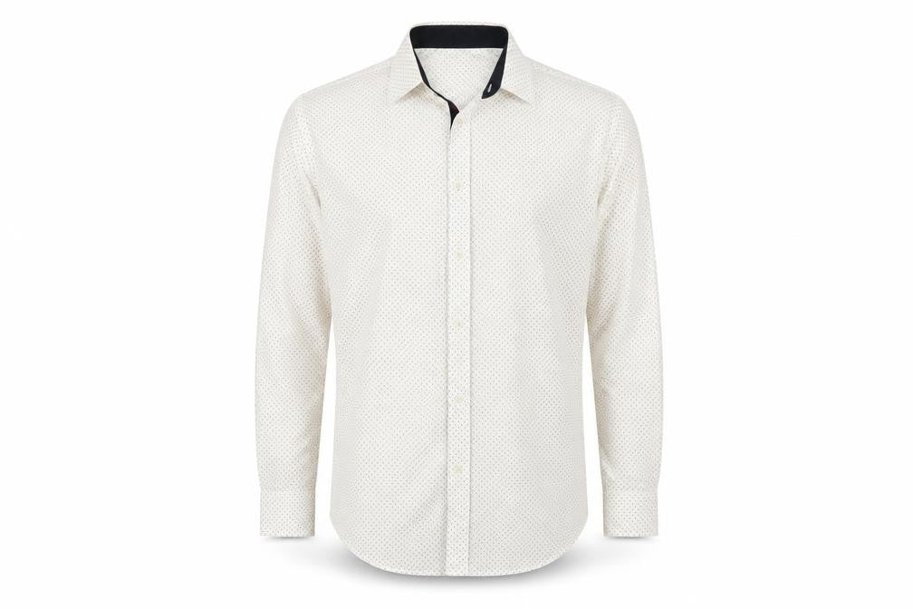 Mens UK Size L Zara White  Button-Up Long Sleeve Casual Shirt