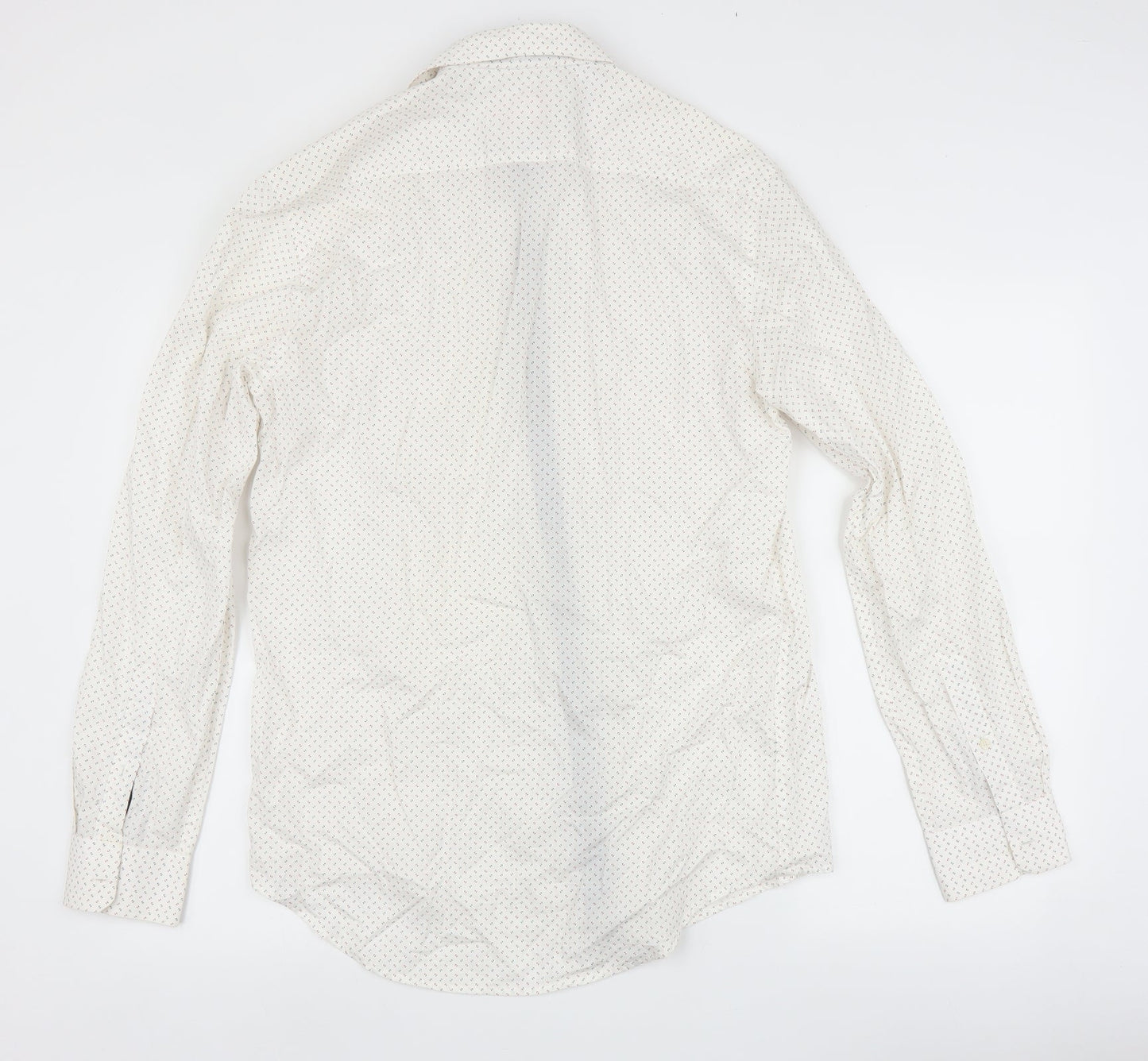 Zara Mens White    Button-Up Size L