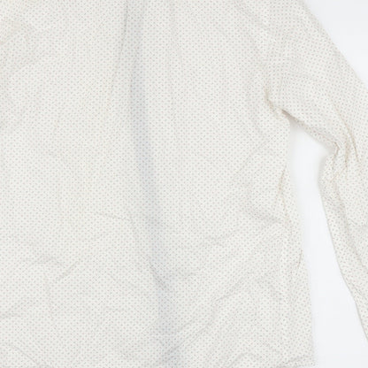 Zara Mens White    Button-Up Size L