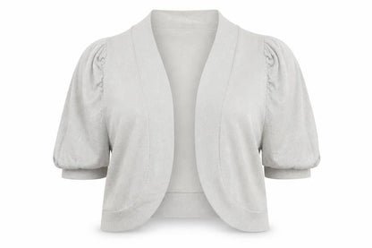Womens UK Size 20 Glamorosa Silver Cardigan Jumper