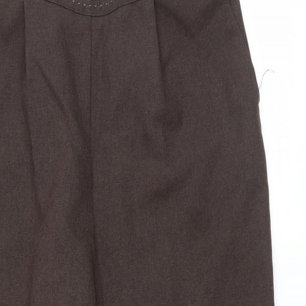 BM Womens Brown   Trousers  Size 14 L24.5 in