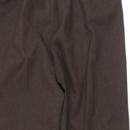 BM Womens Brown   Trousers  Size 14 L24.5 in