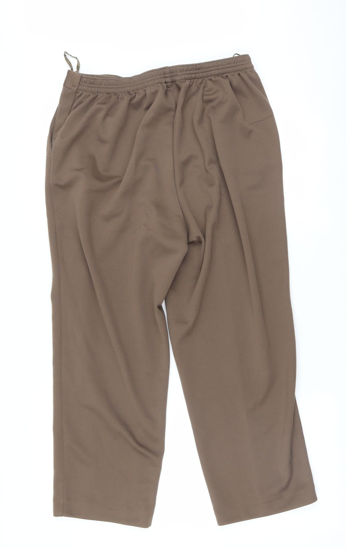 Womens UK Size 14 BM Regular Fit  Brown Trousers