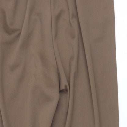 Womens UK Size 14 BM Regular Fit  Brown Trousers