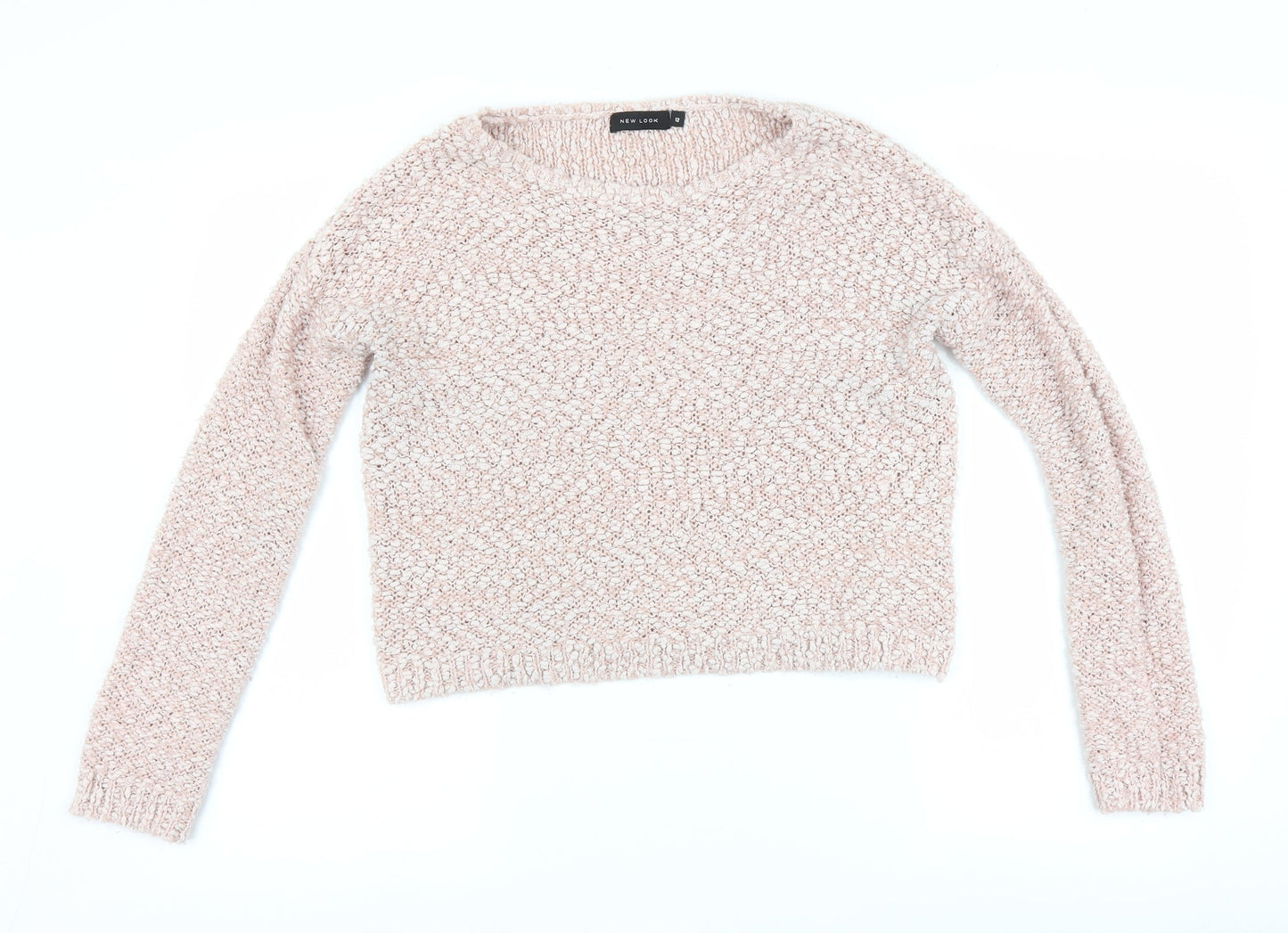 Womens UK Size 12 New Look Pink Pullover Jumper