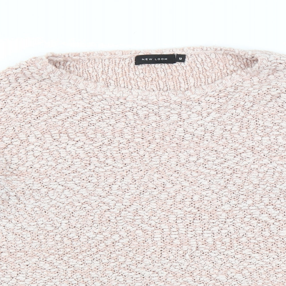 Womens UK Size 12 New Look Pink Pullover Jumper