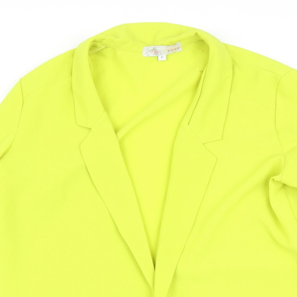 Cameo Rose Womens Yellow   Jacket  Size 12