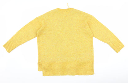 Womens UK Size S New Look Yellow Pullover Jumper