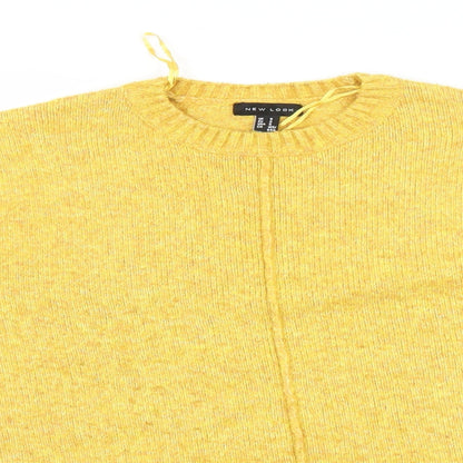 Womens UK Size S New Look Yellow Pullover Jumper
