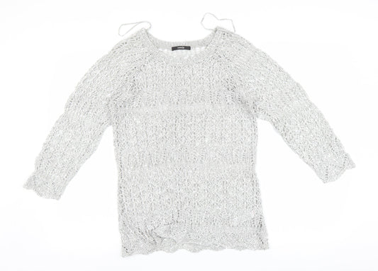 George Womens Silver   Pullover Jumper Size 10