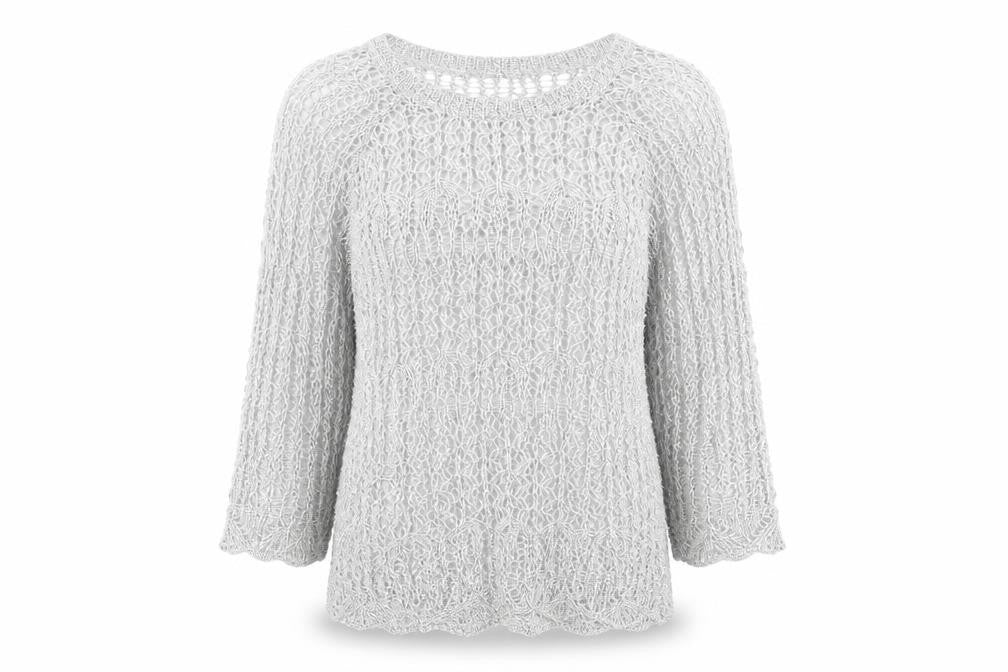 Womens UK Size 10 George Silver Pullover Jumper