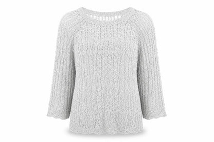 Womens UK Size 10 George Silver Pullover Jumper
