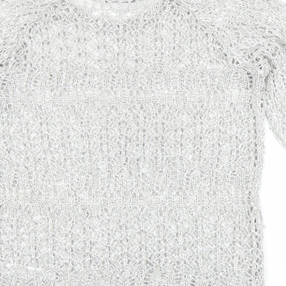 George Womens Silver   Pullover Jumper Size 10