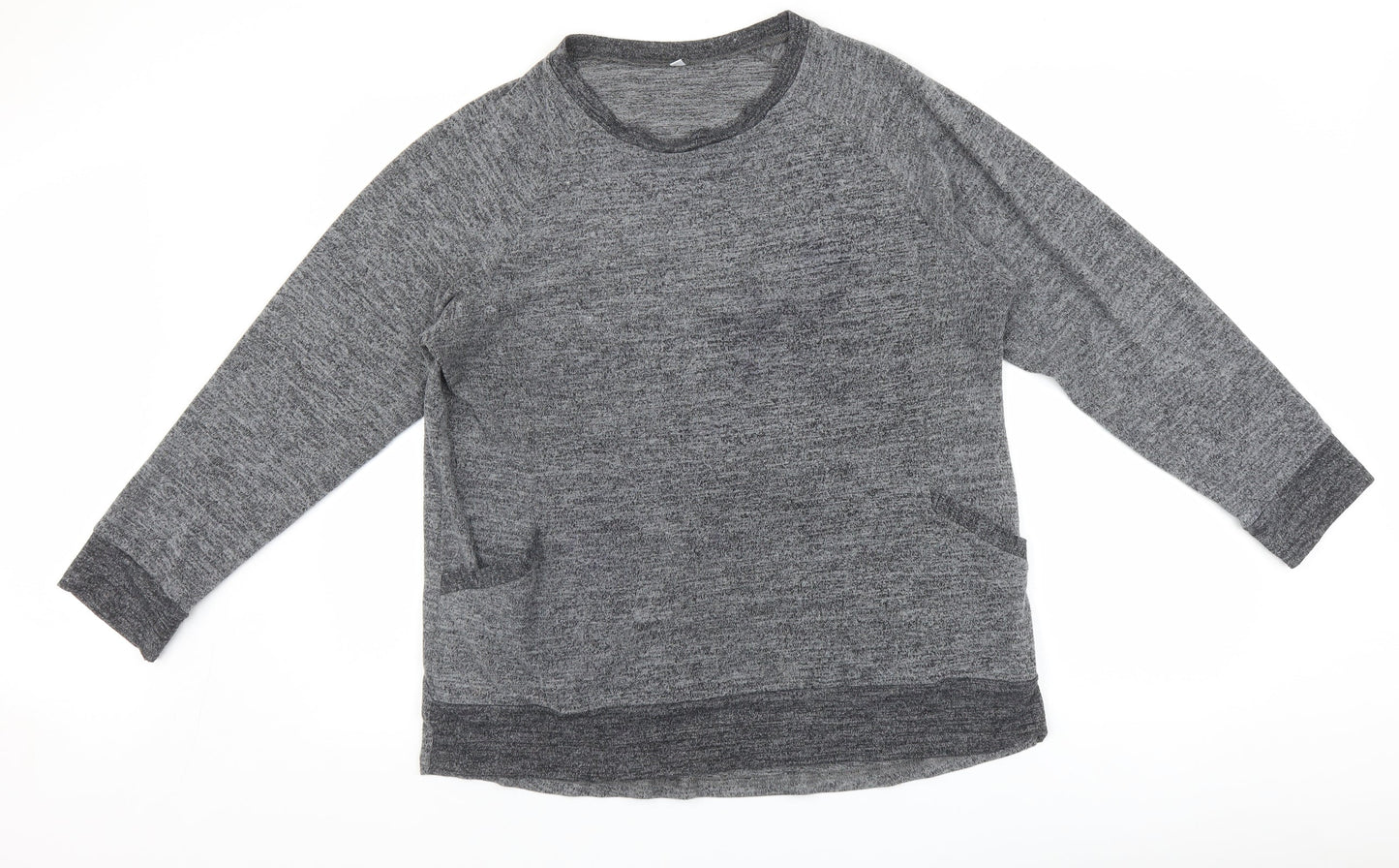 Womens UK Size L Preworn Grey Pullover Jumper