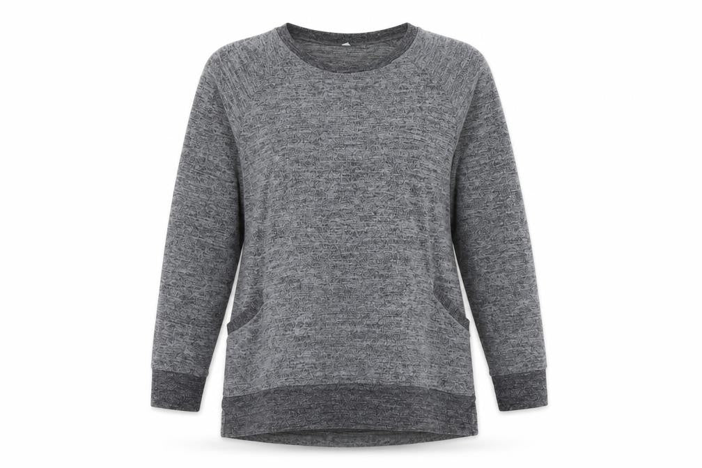 Womens UK Size L Preworn Grey Pullover Jumper