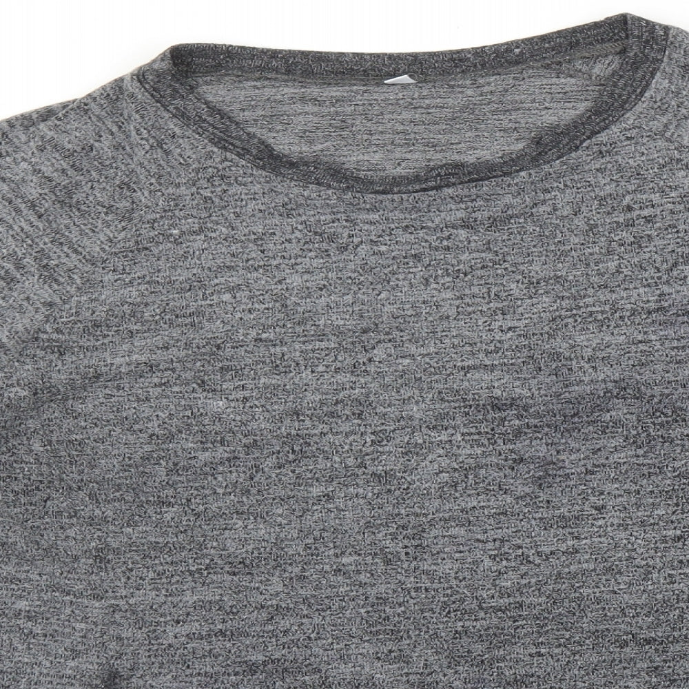 Womens UK Size L Preworn Grey Pullover Jumper