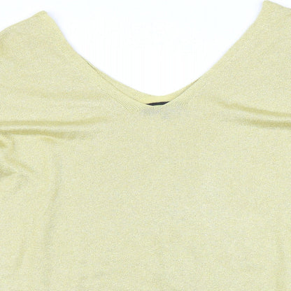Womens UK Size 18 NEXT Gold Pullover Jumper