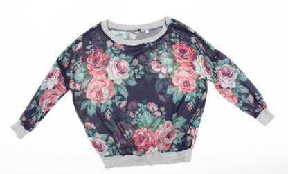 Womens UK Size 8 New Look Multicoloured Basic Blouse