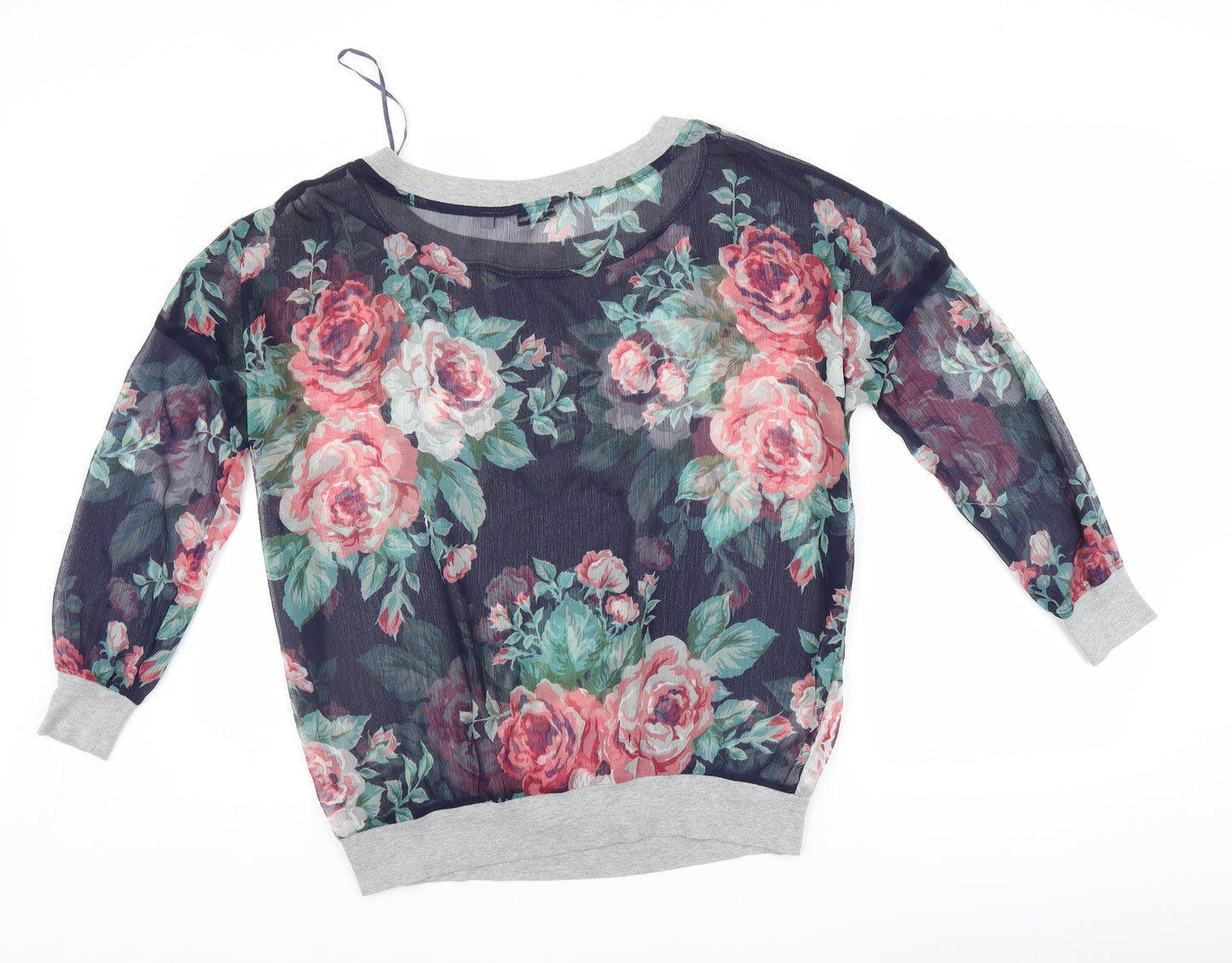 Womens UK Size 8 New Look Multicoloured Basic Blouse