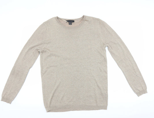 Womens UK Size 14 Atmosphere Gold Pullover Jumper
