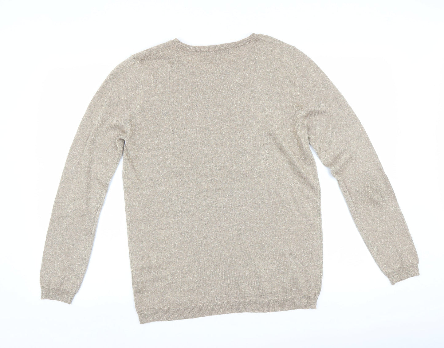 Womens UK Size 14 Atmosphere Gold Pullover Jumper