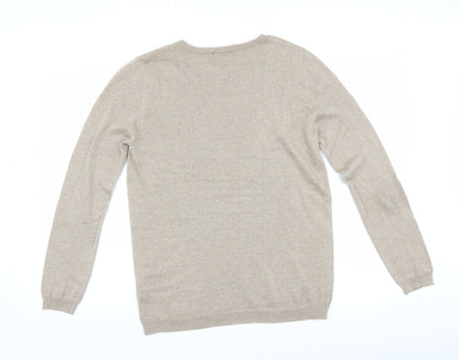 Womens UK Size 14 Atmosphere Gold Pullover Jumper