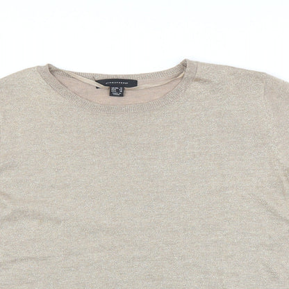 Womens UK Size 14 Atmosphere Gold Pullover Jumper