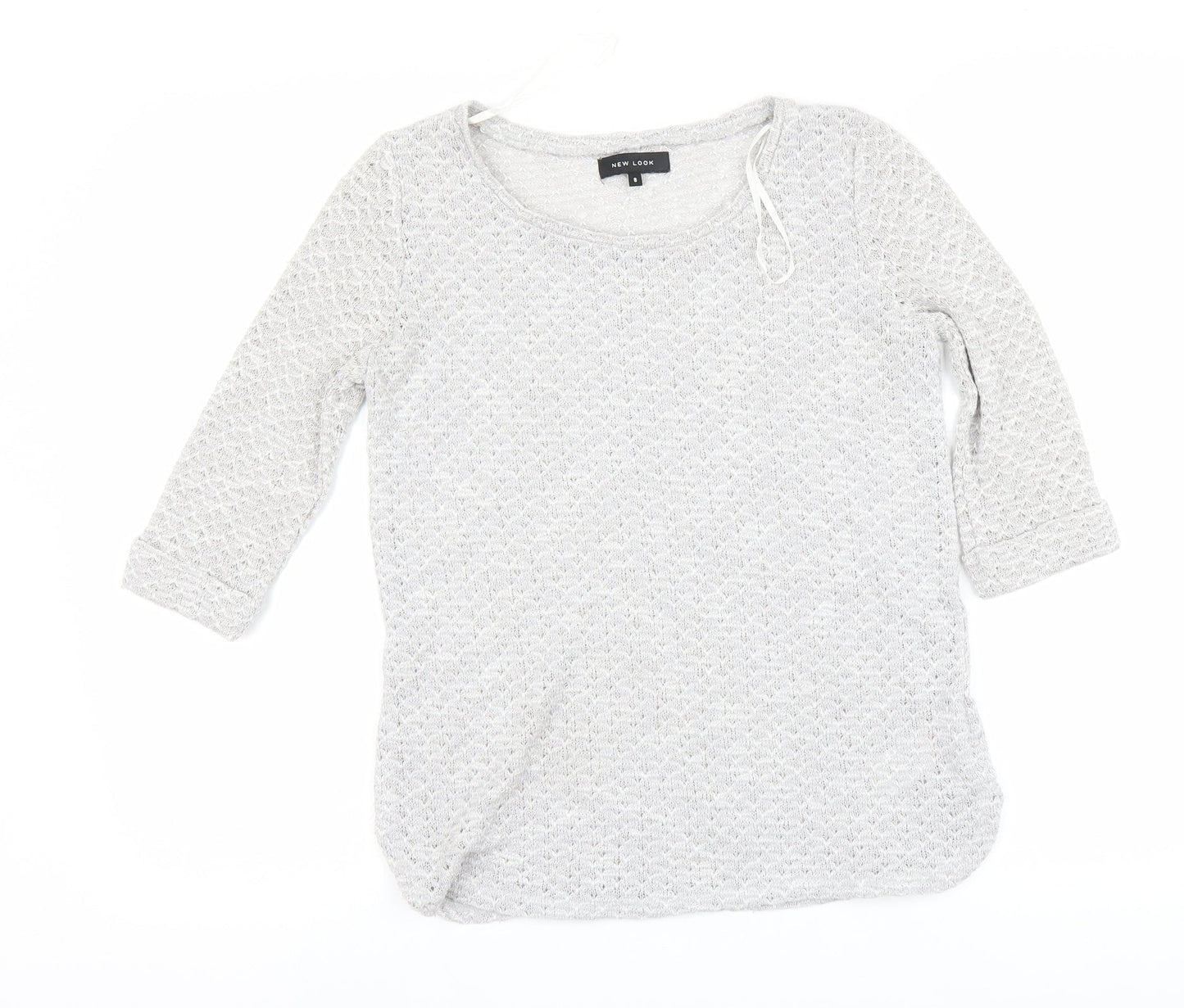 Womens UK Size 8 New Look Grey Pullover Jumper