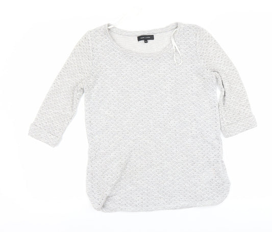 Womens UK Size 8 New Look Grey Pullover Jumper