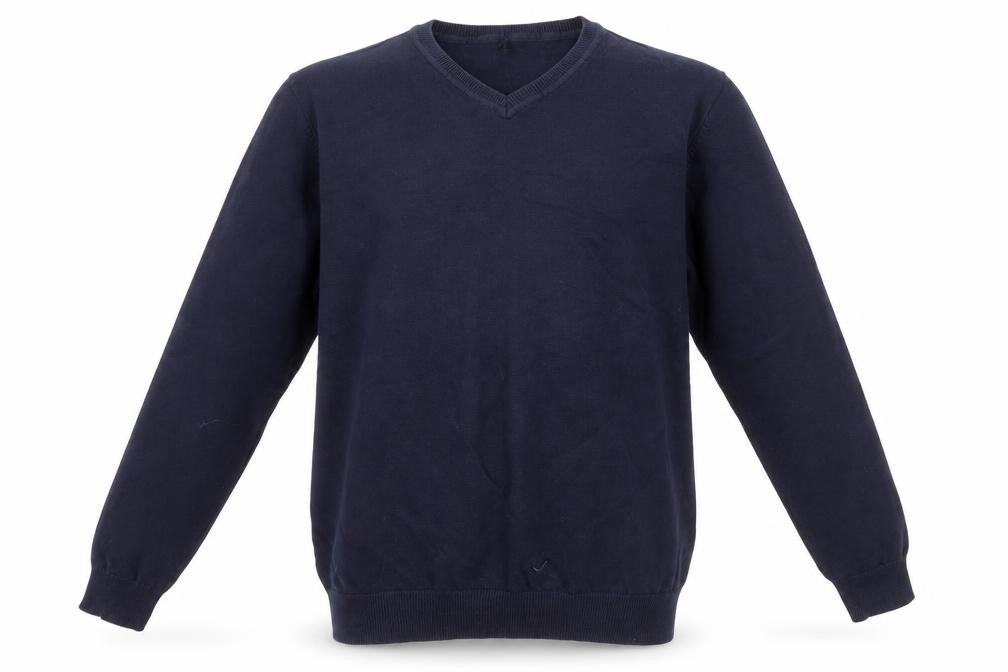 Front view of George boys’ blue pullover sweatshirt, size 12-13, years