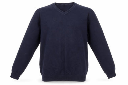 Front view of George boys’ blue pullover sweatshirt, size 12-13, years